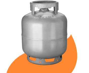 Botijão de gás grande, de 13kg
