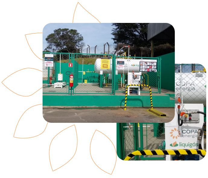 Imagens da Gás station